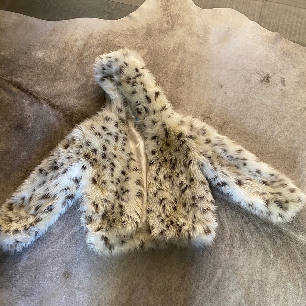 leopard print hooded parka, comfy/fashionable